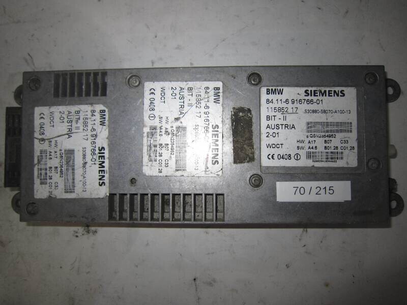 70-215 Centralina Bluetooth Siemens 84.11-6 916766-01 8411691676601 115852 17 11585217 BMW VARIE
