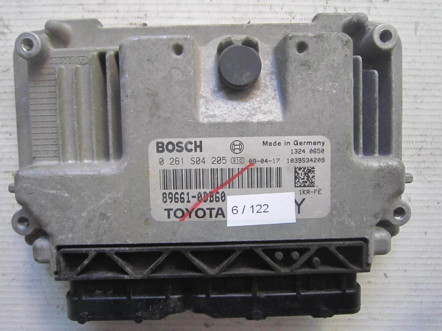 6-122 Centralina Motore Bosch 0 261 S04 205 0261S04205 89661 0DB60 896610DB60 1039S34209 TOYOTA Benzina YARIS 1.0