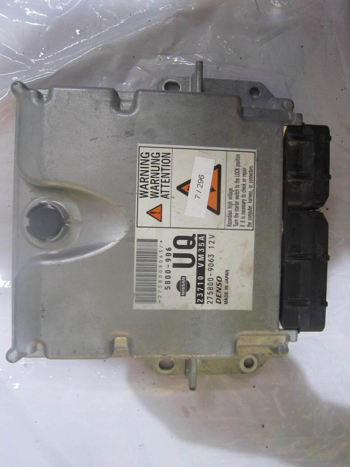 7-296 Centralina Motore Denso 23710 VM35A 23710VM35A 275800-9063 2758009063 5800-906 NISSAN Diesel NP 300