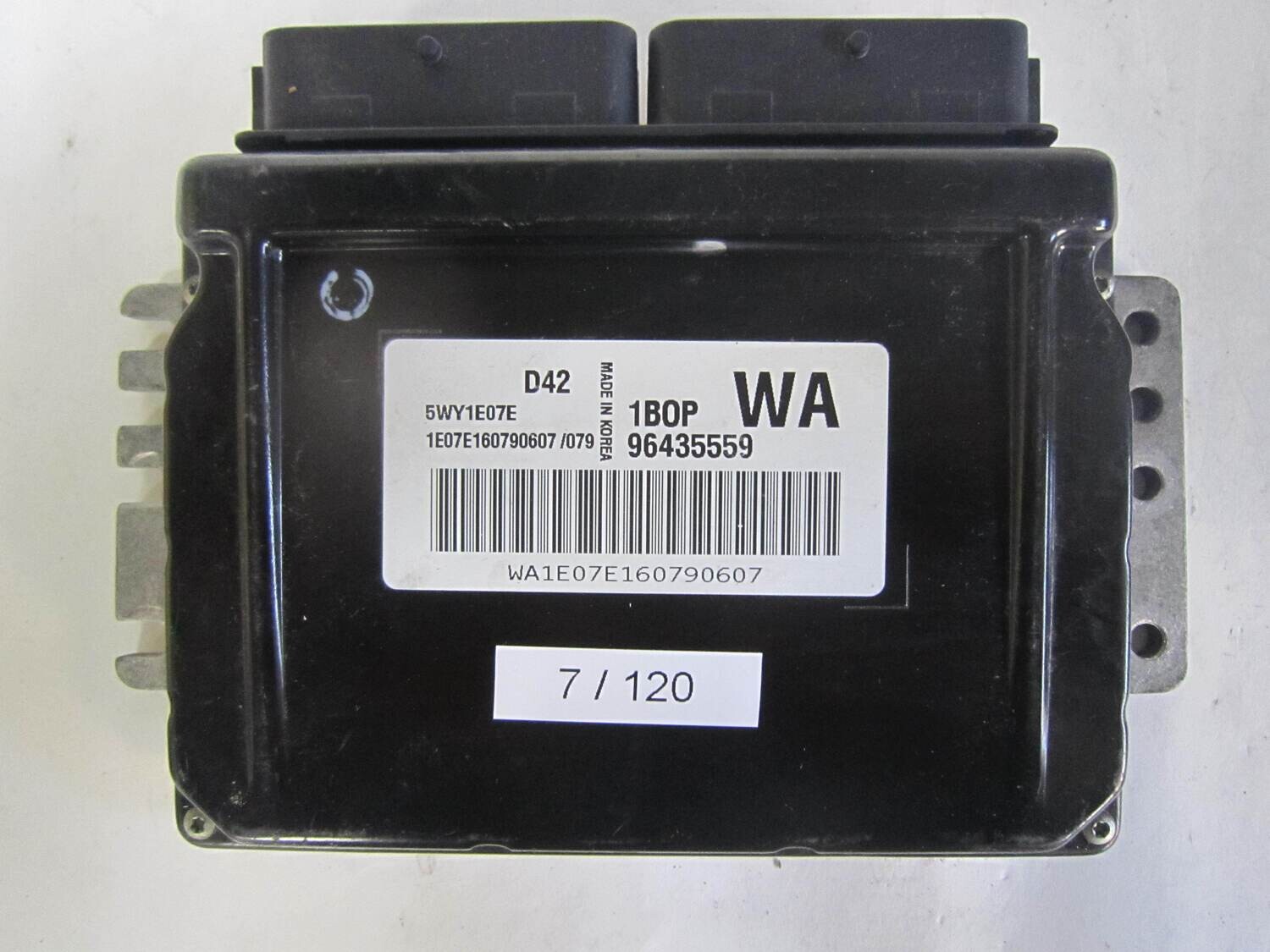 7-120 Centralina Motore Chevrolet  5WY1E07E 96435559  1BOP WA 1BOPWA     CHEVROLET  Aveo KALOS 1.2
