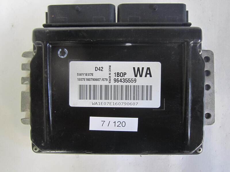 7-120 Centralina Motore Chevrolet  5WY1E07E 96435559  1BOP WA 1BOPWA     CHEVROLET  Aveo KALOS 1.2