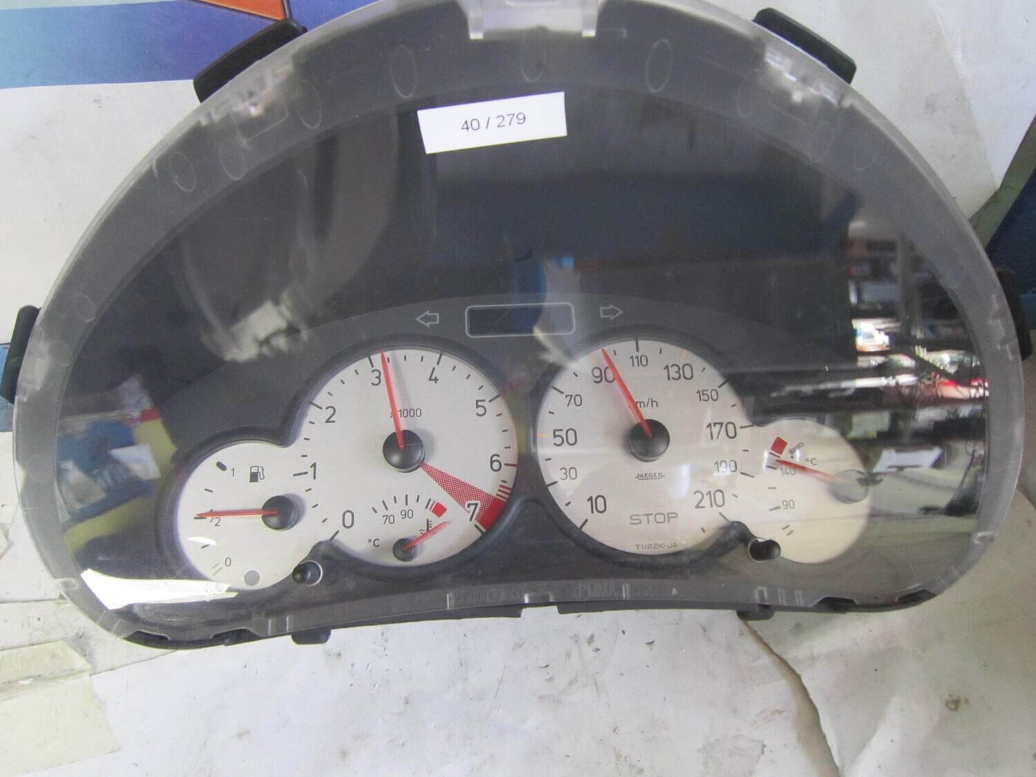 40-279 Quadro Strumenti / Contachilometri Jaeger 5550003000 5550003001 9651740580 CITROEN / PEUGEOT  206  Benzina