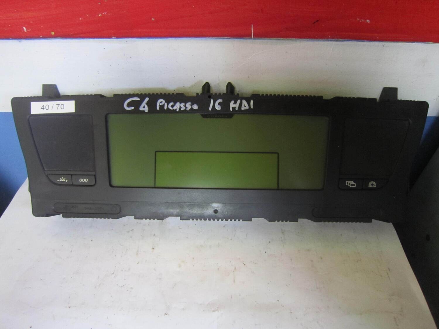 40-70 Quadro Strumenti / Contachilometri Vdo P9666217280 1858460 SW9.3 CITROEN / PEUGEOT Diesel C 4 1.6
