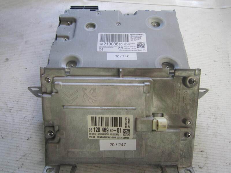 20-247 Navigatore Continental 9821908880 A2C3907761201 9812046980-01 A2C14803700    PEUGEOT   208