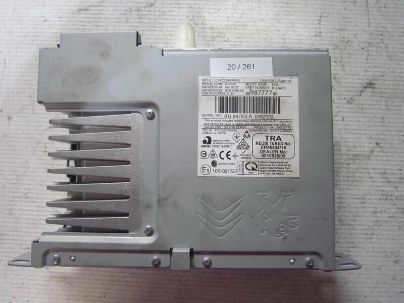 20-261 Amplificatore Audio Clarion 9818777780 RD6 RU-9475 CITROEN / PEUGEOT Generica C 3