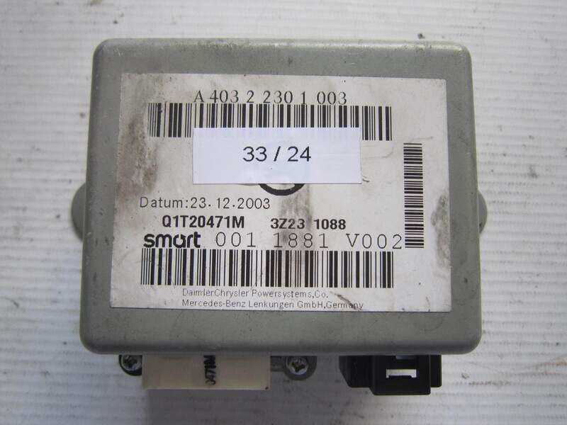 33-24 Centralina Servosterzo / Angolo Sterzata Smart A 403 2 230 1 003 A40322301003 001 1881 V002 0011881V002 Q1T20471M Generica 450