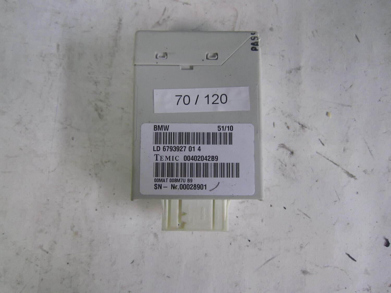 70-120 Modulo di Controllo Temic 00402042B9 LD 6793927 01 4 LD6793927014 BMW SERIE X X 5 X 6