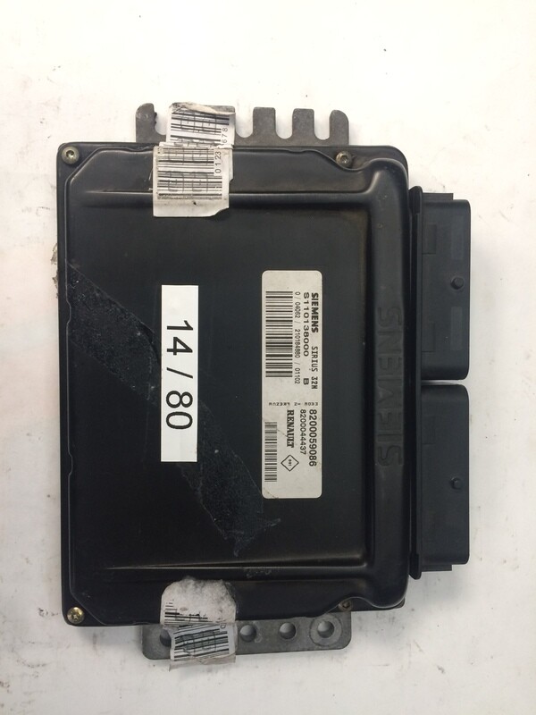 14-80 Centralina Motore Siemens S110138000B S110138000 B 8200059086 8200059086 8200044437 8200044437 SIRIUS 32 SIRIUS32   RENAULT  MEGANE