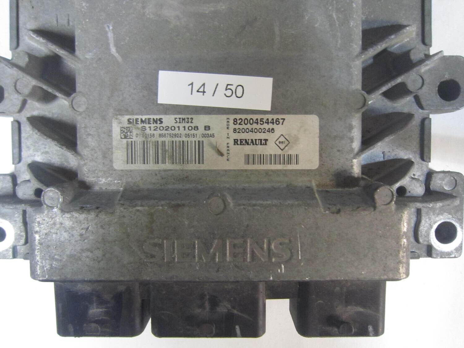 14-50 Centralina Motore Siemens S120201108 B S120201108B SIM 32 SIM32 8200454467 8200400246 RENAULT Benzina CLIO 1.2