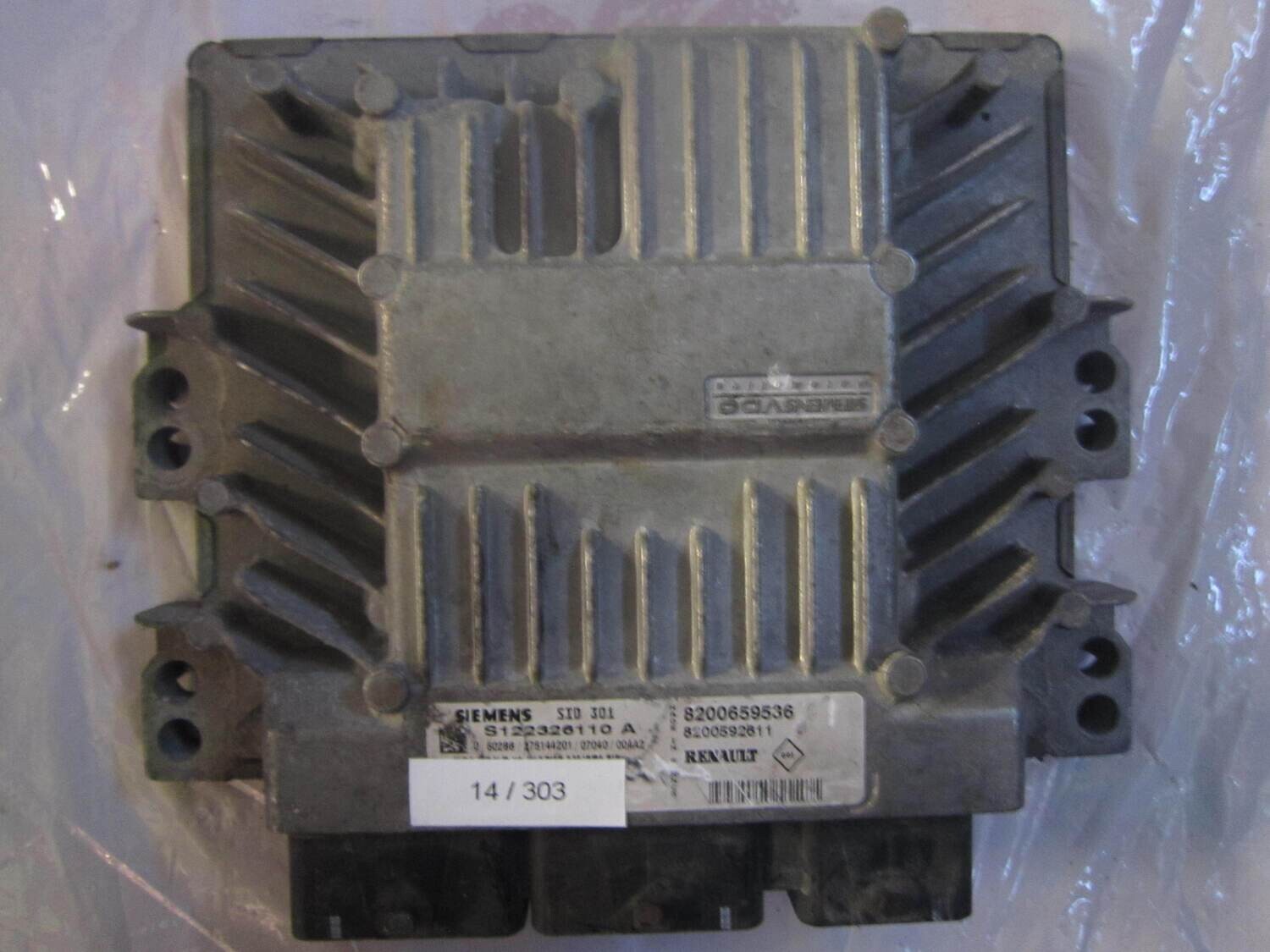 14-303 Centralina Motore Siemens S122326110 A S122326110A 8200659536 8200592611 SID301 RENAULT Diesel MEGANE 1.5