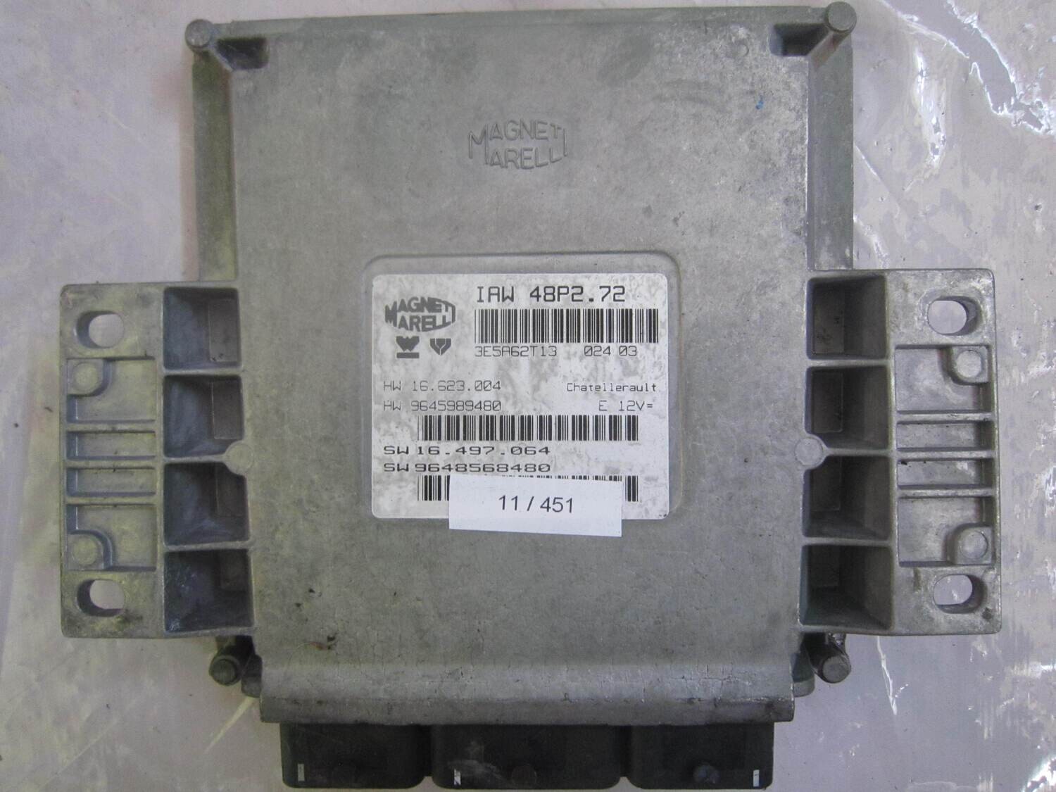 11-451 Centralina Motore Magneti Marelli 16.623 004 16623004 9645989480 IAW 48P2.76 CITROEN / PEUGEOT Benzina 207