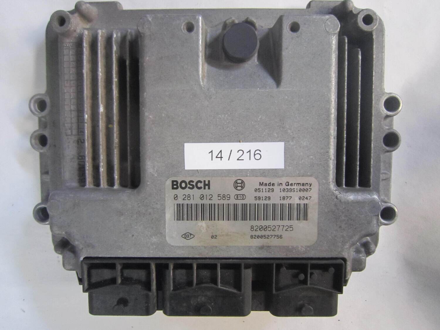 14-216 Centralina Motore Bosch 0 281 012 589 0281012589 8200527725 1039S10007 8200527756 RENAULT Diesel MEGANE SCENIC 1.9