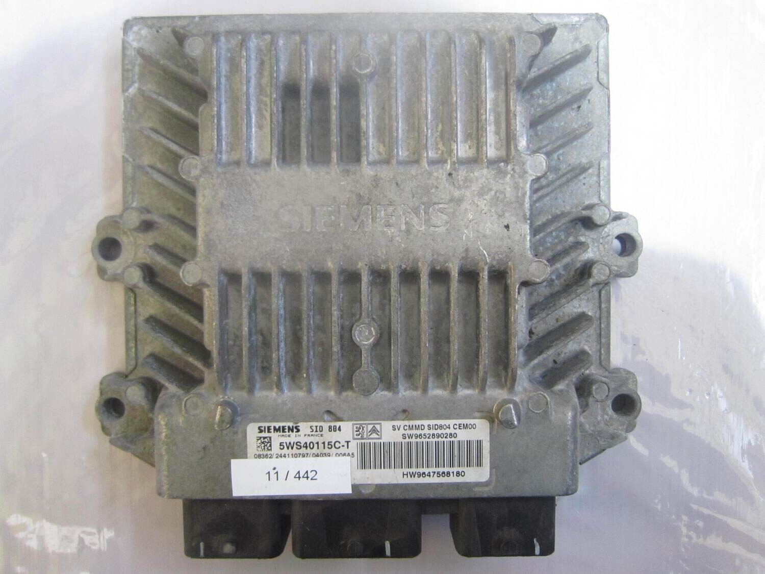 11-442 Centralina Motore Siemens 5WS40115C-T 5WS40115CT 9652890280 9647568180 SID 804 CITROEN / PEUGEOT Diesel VARIE