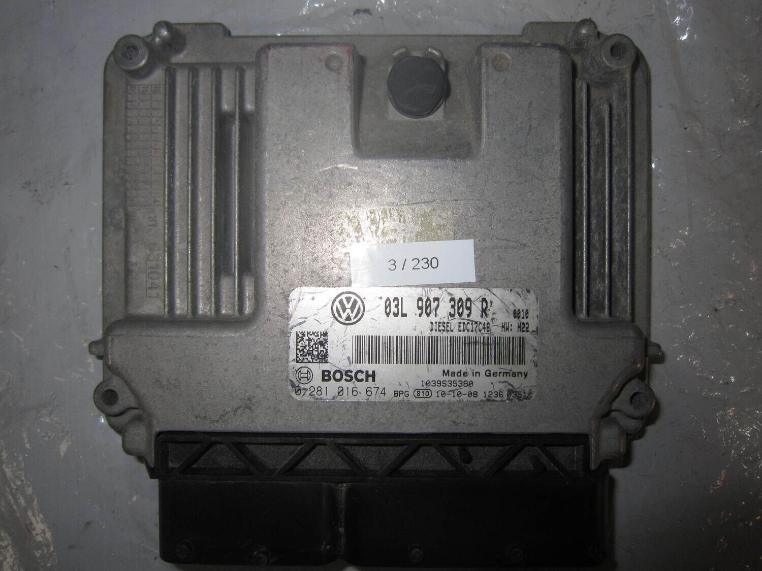 3-230 Centralina Motore Bosch 0 281 016 674 0281016674 03L 907 309 R 03L907309R EDC17C46 VOLKSWAGEN Diesel TIGUAN
