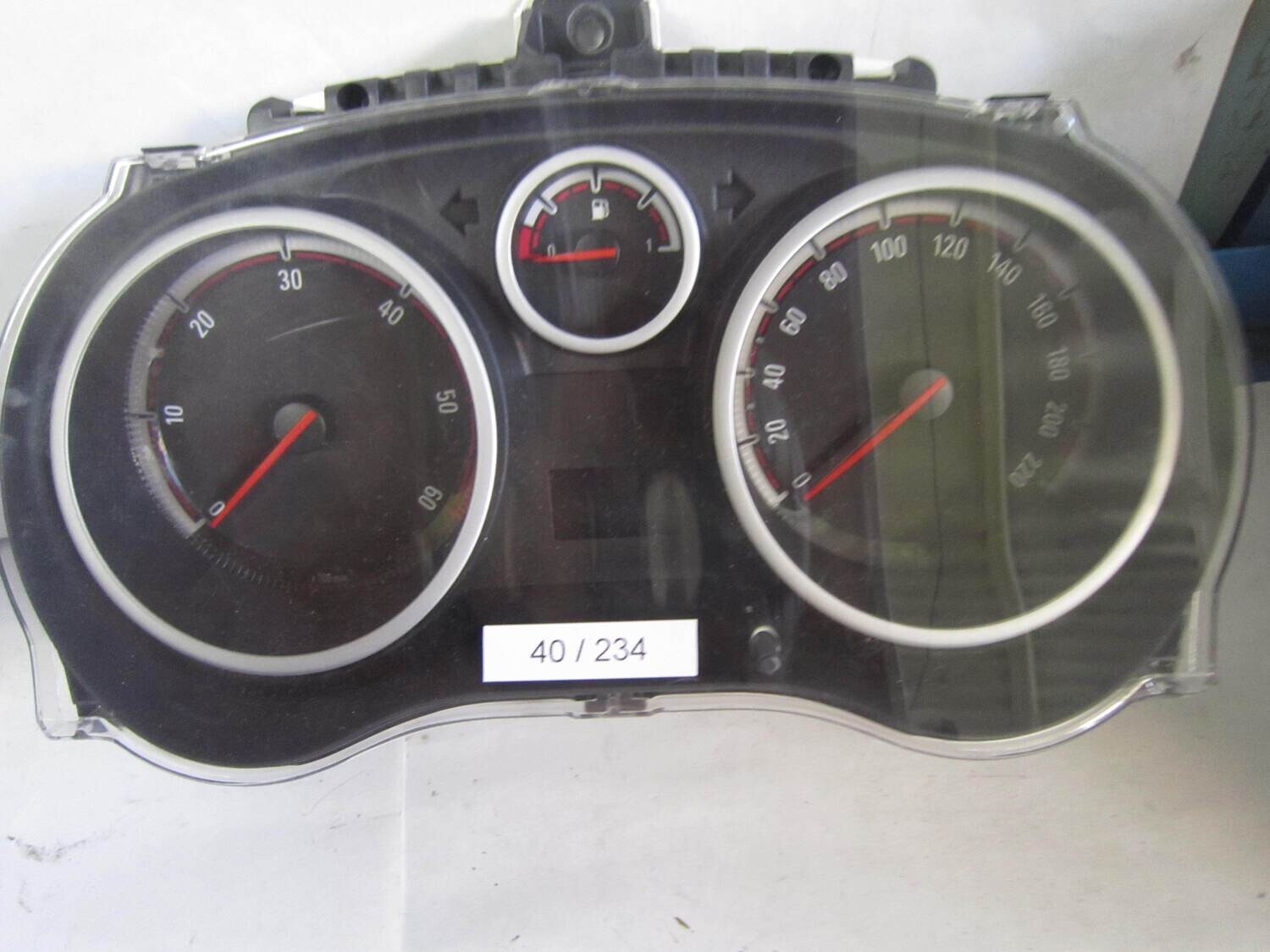 40-234 quadro strumenti / contachilometri johnson controls p0013252158 1303304 1491807   opel corsa  DIESEL