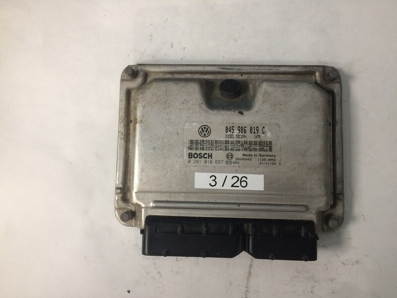 3-26 Centralina Motore Bosch 0281010697 045 906 019 C 28SA5442 VOLKSWAGEN VOLKSWAGEN POLO 1.4 TDI