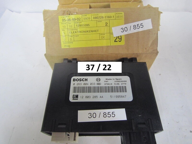 37-22 Centralina sensori parcheggio Bosch 0 263 004 033 0263004033 12 803 285 AA 12803285AA 511995847 SAAB Generica 9.3
