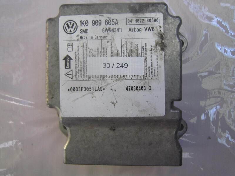 30-249 Centralina Airbag Sme 5WK43411 1K0 909 605A 1K0909605A 04 H022 S0500 VOLKSWAGEN GOLF
