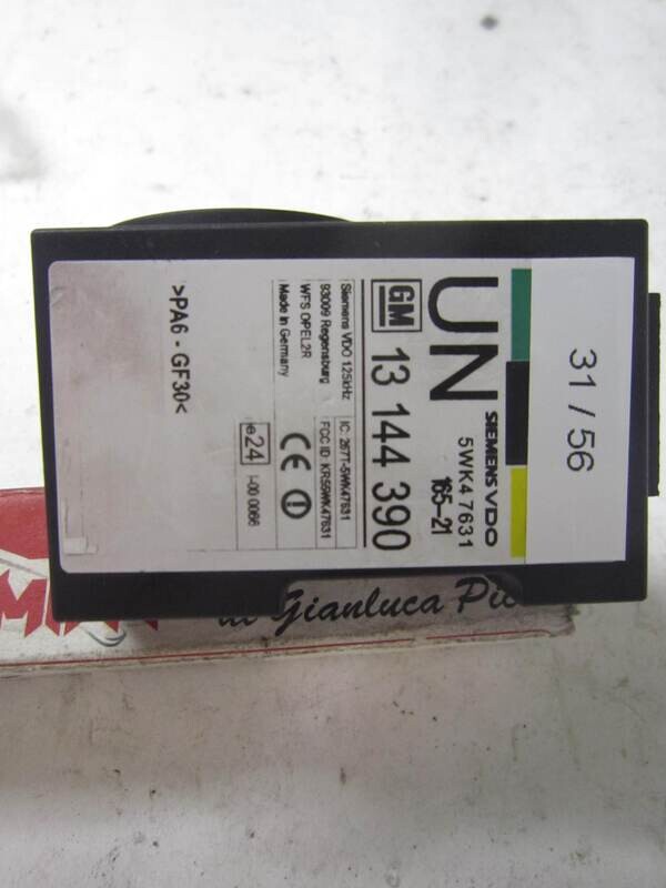31-56 Sensore Antenna Immobilizer Siemens 5WK4 7631 5WK47631 13 144 390 13144390 OPEL Generica MERIVA