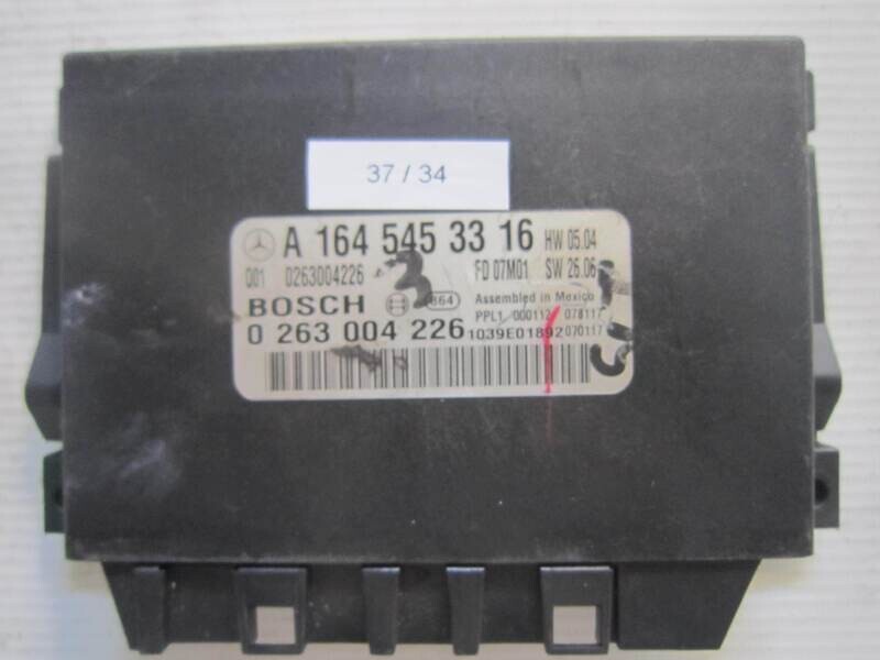 37-34 Centralina sensori parcheggio Bosch 0 263 004 226 0263004226 A 164 545 33 16 A1645453316 FD07M05 HW05.04 / SW26.06 MERCEDES BENZ Generica ML