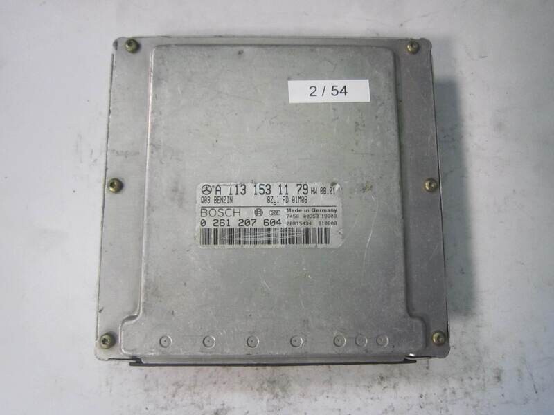 2-54 Centralina Motore Bosch 0 281 207 604 0281207604 A 113 153 11 79 A1131531179 26RT5434 Q03 01M08 Mercedes Diesel SL 5.0