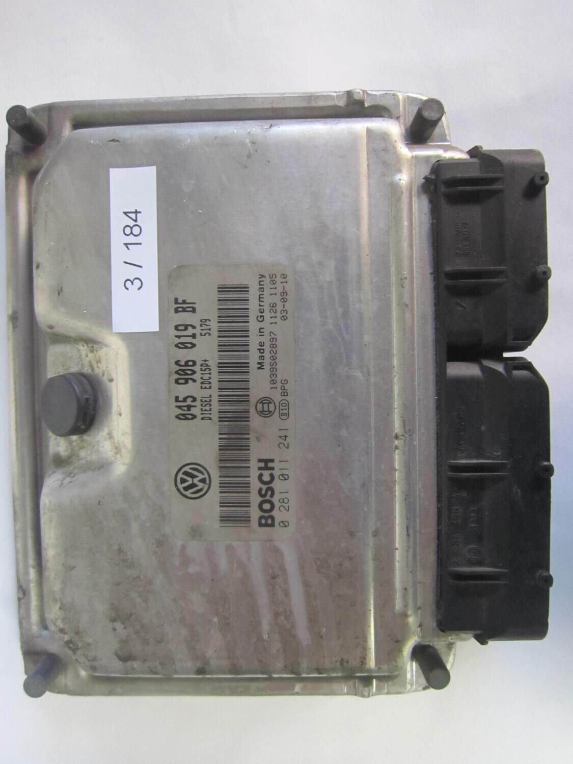 3-184 Centralina Motore Bosch 0 281 011 241 0281011241 045 906 019 BF 045906019BF 1039S02897 EDC15P VOLKSWAGEN Diesel POLO 1.4