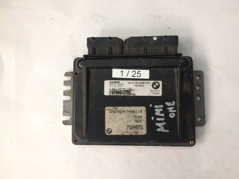1-25 Centralina Motore Siemens S118012001 I S118012001I 7 520 673 7520673 S83293 1214 7514587-01 MINI Benzina COOPER 1.6