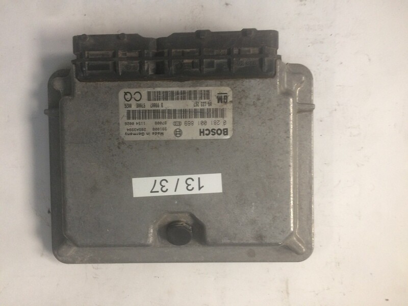 13-37 Centralina Motore Bosch 0281001869 1154026 28SA3994 OPEL  ASTRA VECTRA ZAFIRA 2.0 DTL