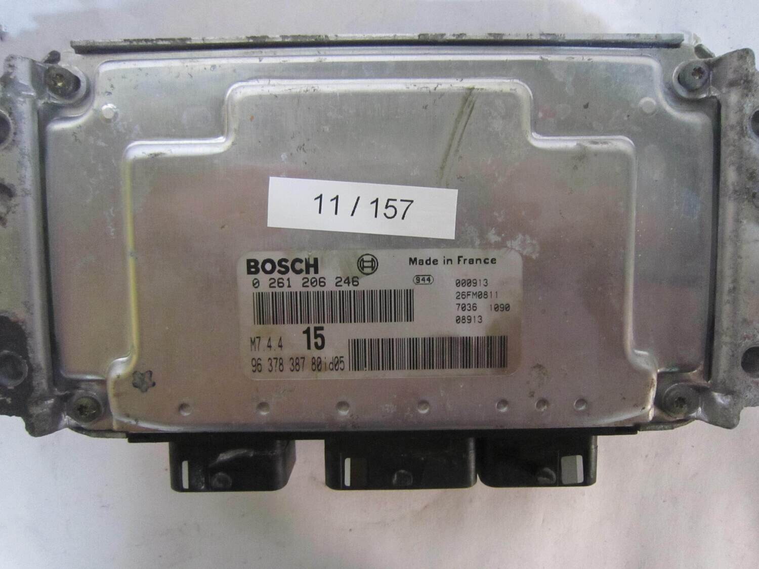 11-157 Centralina Motore Bosch 0261206246 0 261 206 246 96 378 387 80 9637838780 26FM0811  M7.4.4 57 M74457   CITROEN / PEUGEOT  106 1.1