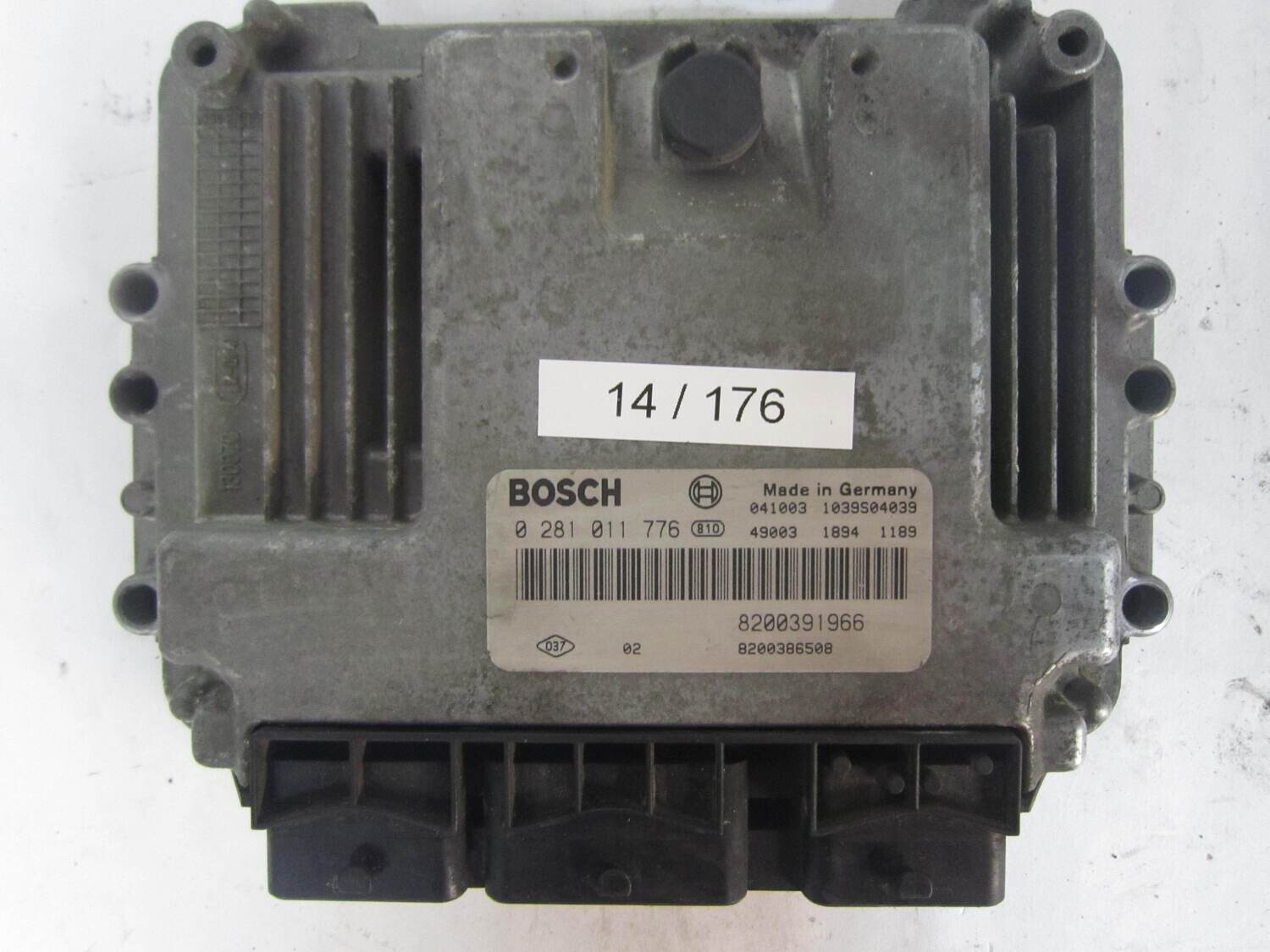 14-176 Centralina Motore Bosch 0281011776 0 281 011 776 8200391966  1039S04039  8200386508    RENAULT  MEGANE_ SCENIC_ 1.9_ DCI
