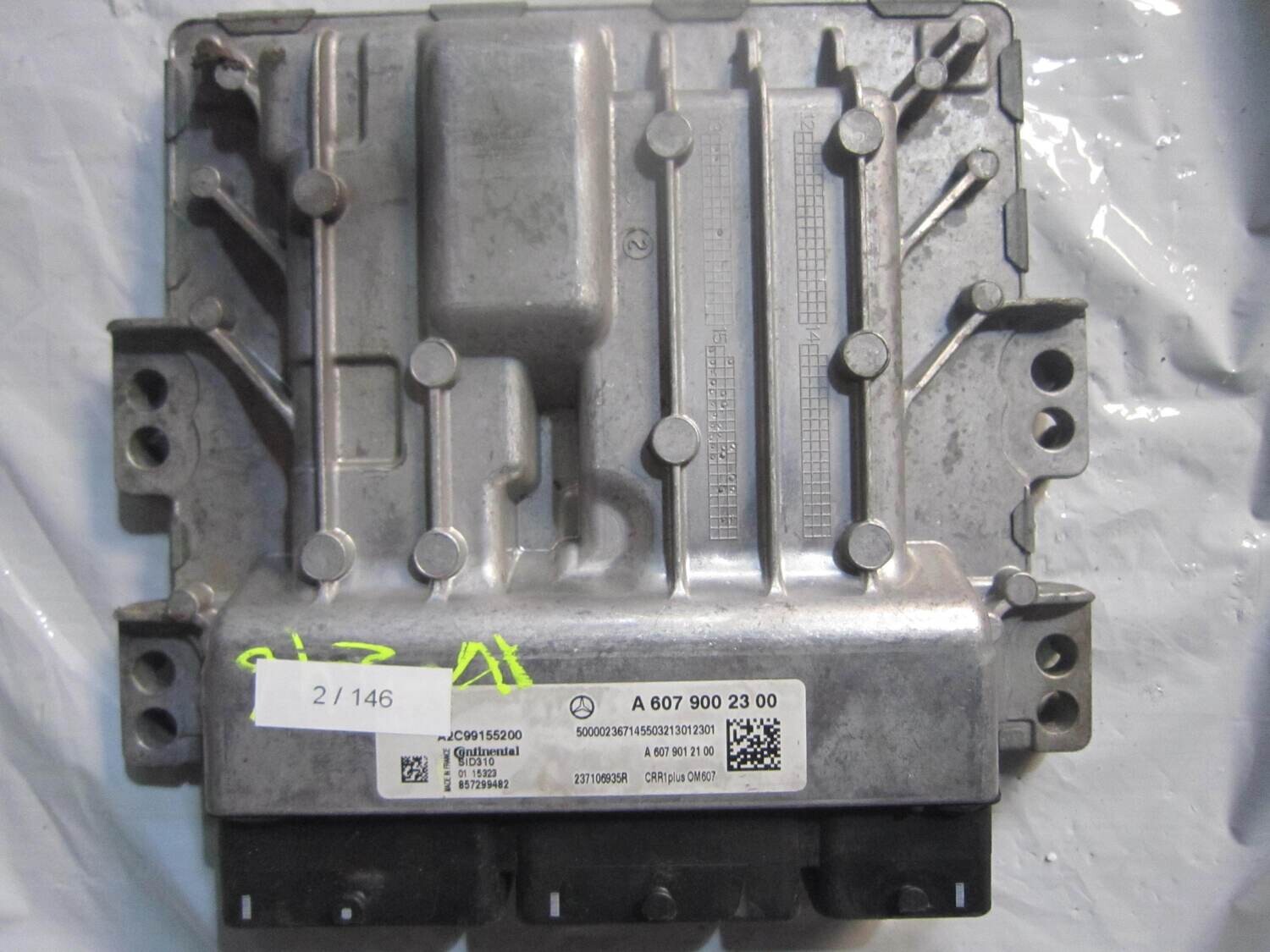 2-146 Centralina Motore Continental A 607 900 23 00 A6079002300 A2C99155200 A2C90934100 SID 310 CRR1PLUSOM607 MERCEDES BENZ Diesel VARIE