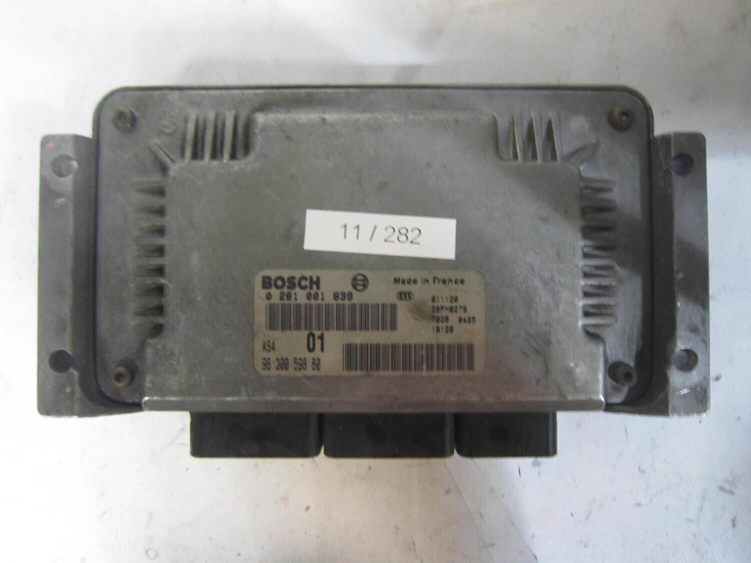11-282 Centralina Motore Bosch 0 281 001 839 0281001839 96 300 598 80 9630059880 28FM0279 AS4 CITROEN / PEUGEOT Diesel 106 SAXO 1.5