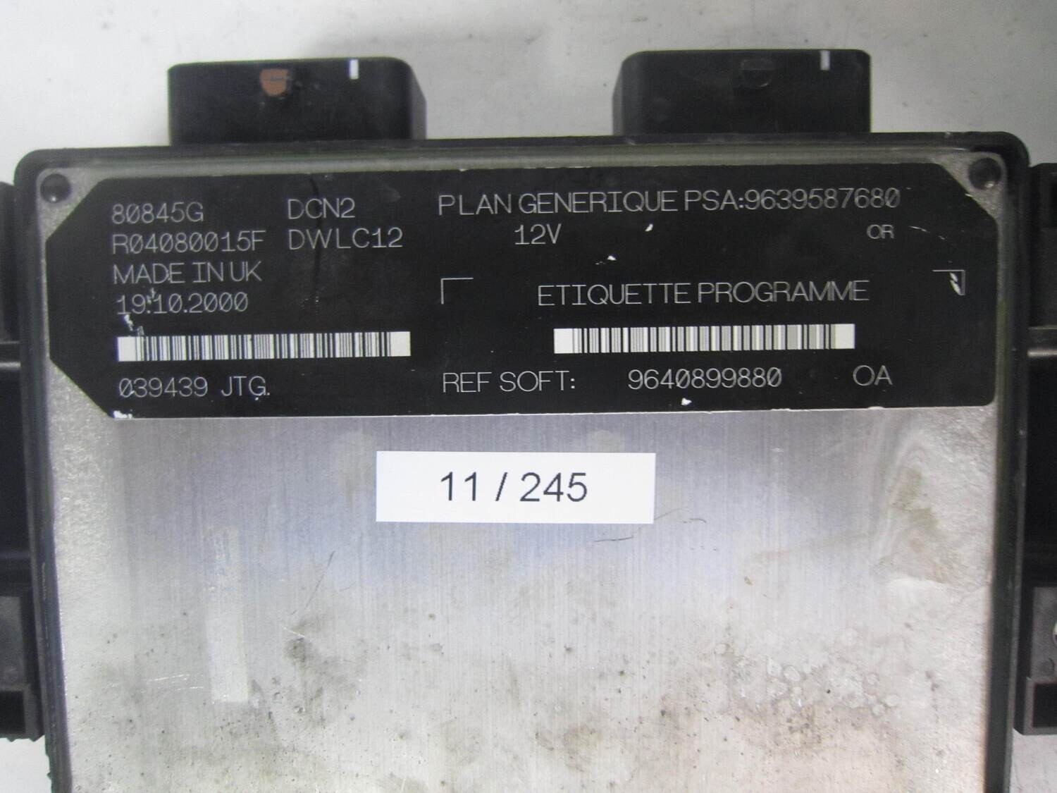 11-245 Centralina Motore Lucas 80845 9639587680 9640899880 R04080015F DCN2 CITROEN / PEUGEOT Diesel VARIE