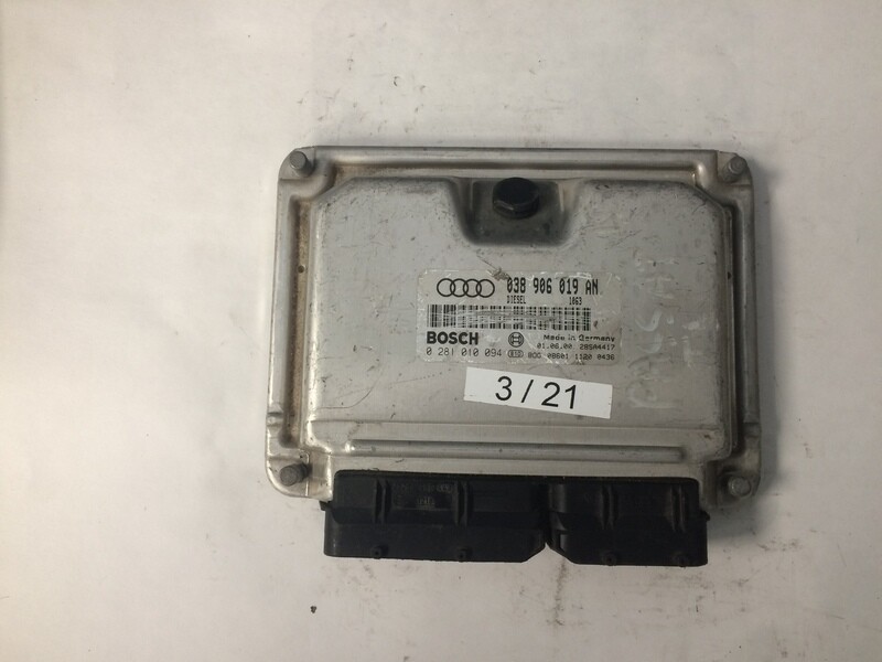 3-21 Centralina Motore Bosch 0281010094 038906019AN 28SA4417 VOLKSWAGEN AUDI A4 1.9 TDI