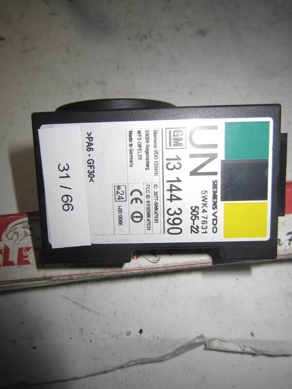 31-66 Sensore Antenna Immobilizer Siemens 5WK4 7631 5WK47631 13 144 390 13144390 OPEL Generica MERIVA