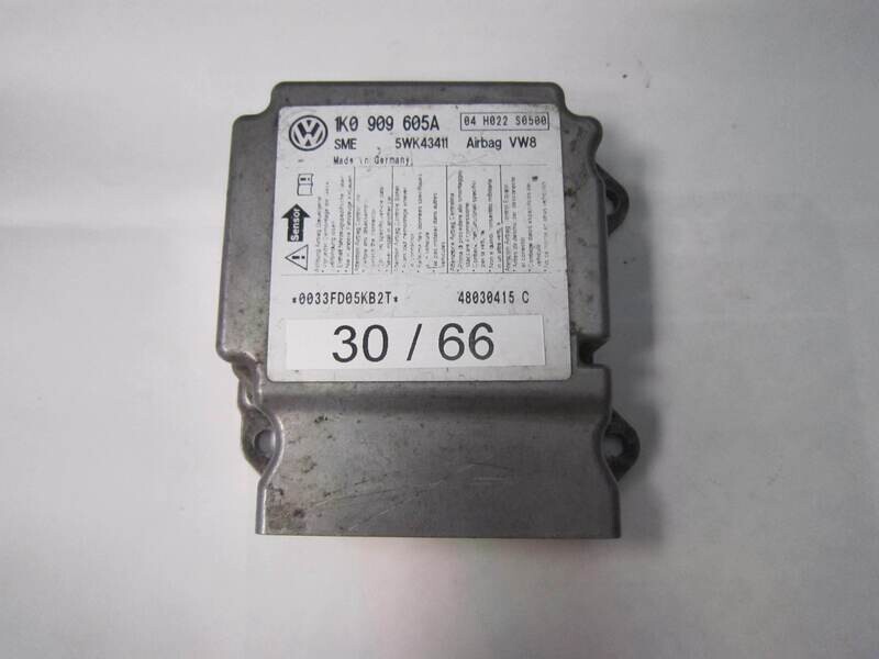 30-66 Centralina Airbag Sme 5WK43411 1K0 909 605A 1K0909605A VOLKSWAGEN GOLF