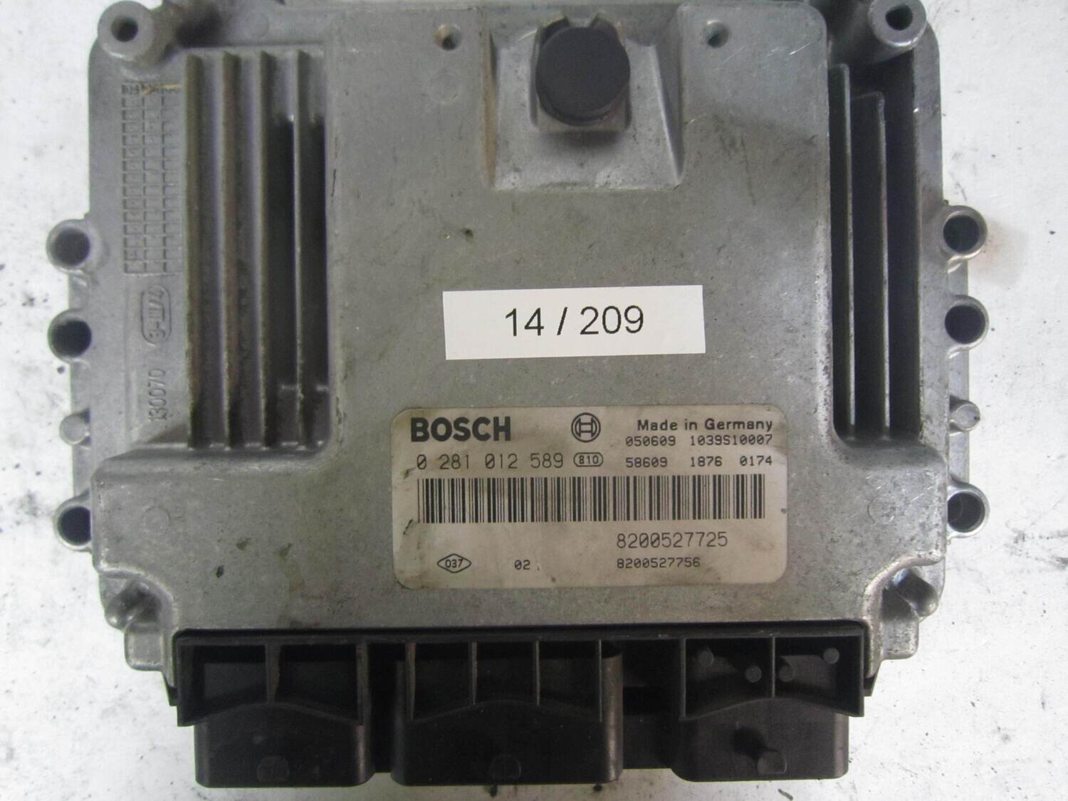 14-209 Centralina Motore Bosch 0 281 012 589 0281012589 8200527725 1039S10007 8200527756 RENAULT Diesel MEGANE SCENIC 1.9