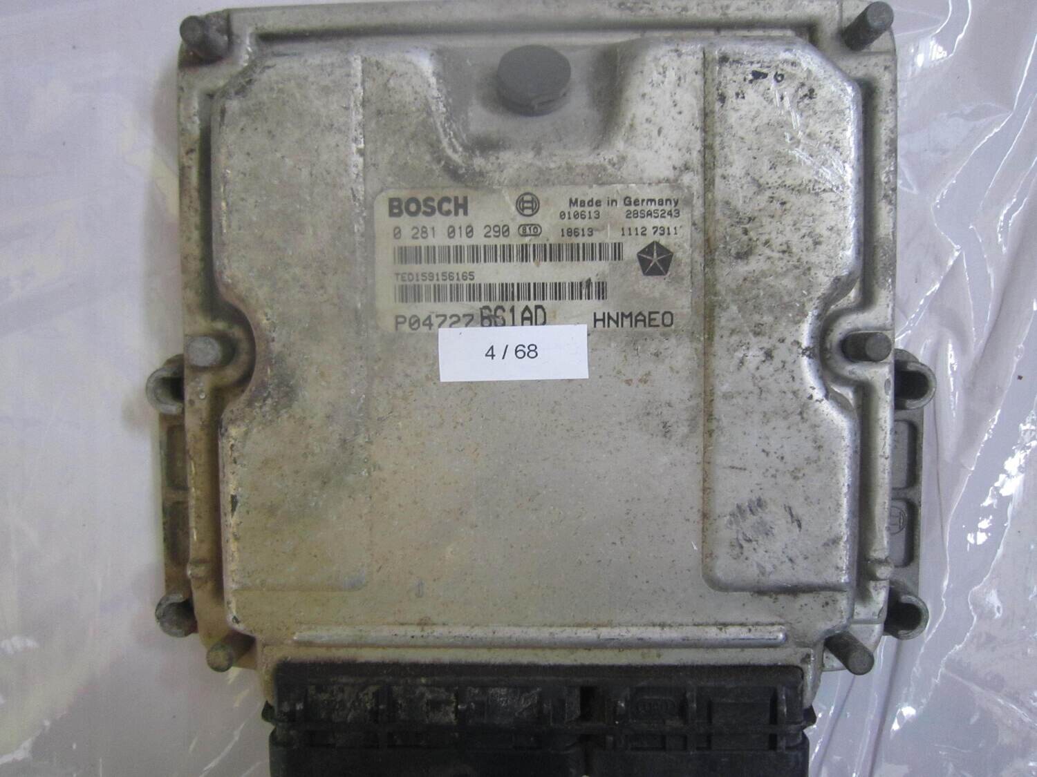 4-68 Centralina Motore Bosch 0 281 010 290 0281010290 P04727661AD 28SA5243 CHRYSLER Diesel VOYAGER
