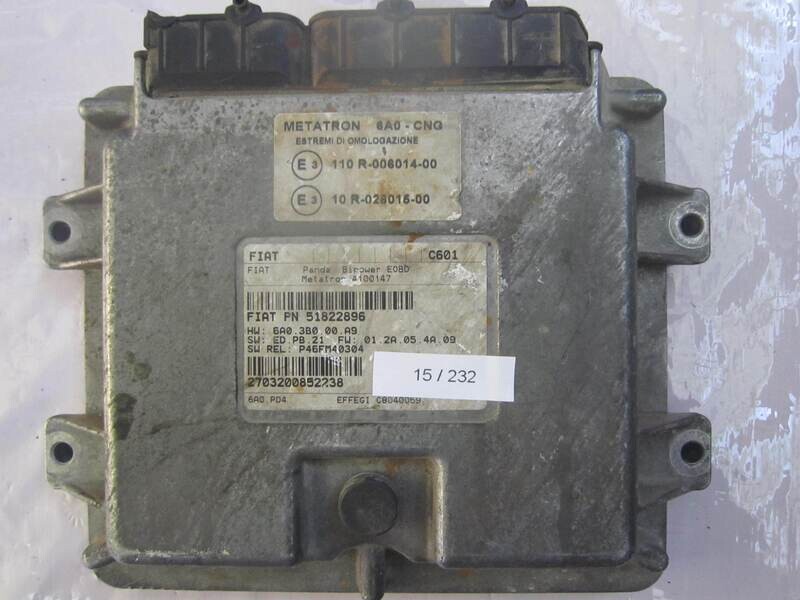 15-232 Centralina Gas Metano Metatron 51822896 10 R-026015-00 10R02601500 4100147 110 R-006014-00    FIAT  Benzina / Metano PANDA 1.2