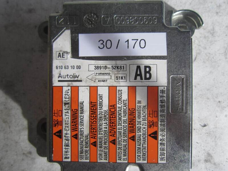 30-170 Centralina Airbag Autoliv 610 63 10 00 610631000 38910-52K81 3891052K81 51K1 AB SUZUKI Generica SWIFT