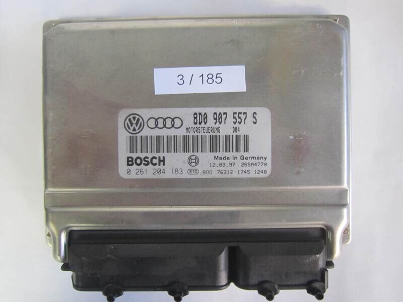 3-185 Centralina Motore Bosch 0 261 204 183 0261204183 8D0 907 557 S 8D0907557S 26SA4770 AUDI Benzina A 4 1.8