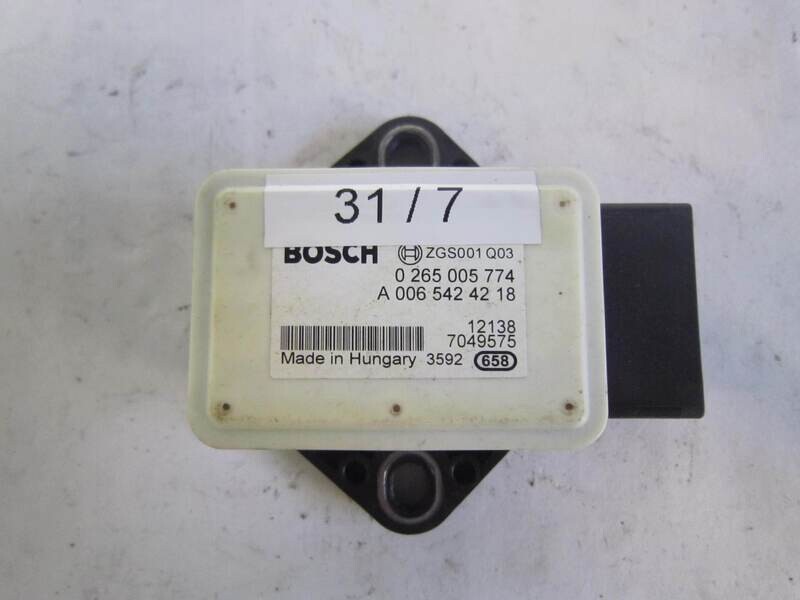 31-7 Sensore Antimbardata Bosch 0 265 005 774 0265005774 A 006 542 42 18 A0065424218 SMART Generica FORTWO 451
