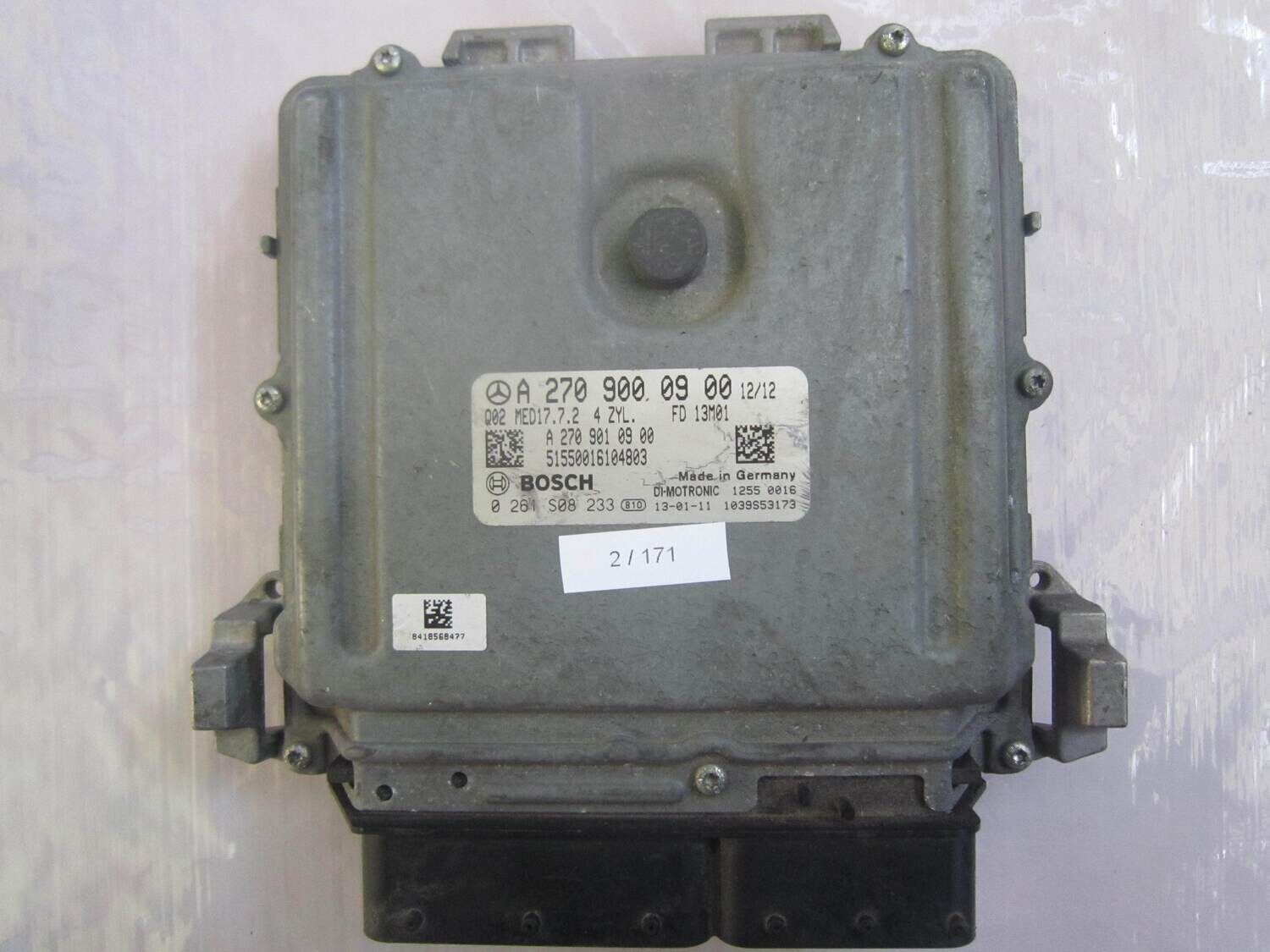 2-171 Centralina Motore Bosch 0 261 S08 233 0261S08233 A 270 900 09 00 1039S53173 MED17.7.2  MERCEDES Benzina CLASSE C
