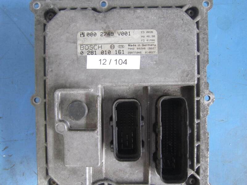 12-104 Centralina Motore Bosch 0 281 010 161 0281010161 000 2749 V001 0002749V001 28RTF046 HW46.98 SMART Diesel FORTWO 450  0.8