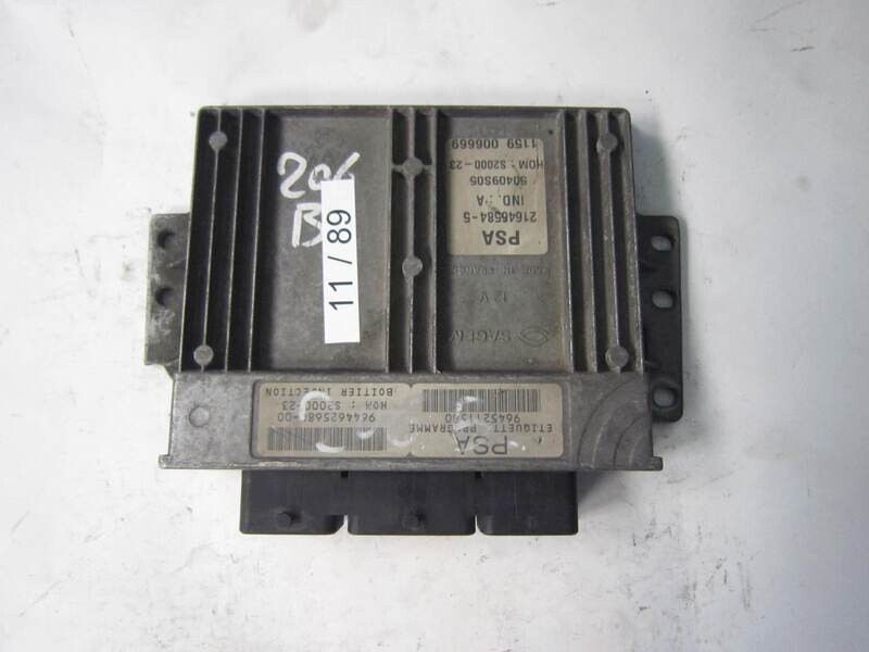11-89 Centralina Motore Sagem 21646584-5 216465845 9645211580 9644625680-00 50409S05 S2000-23 CITROEN / PEUGEOT Diesel 206 1.4