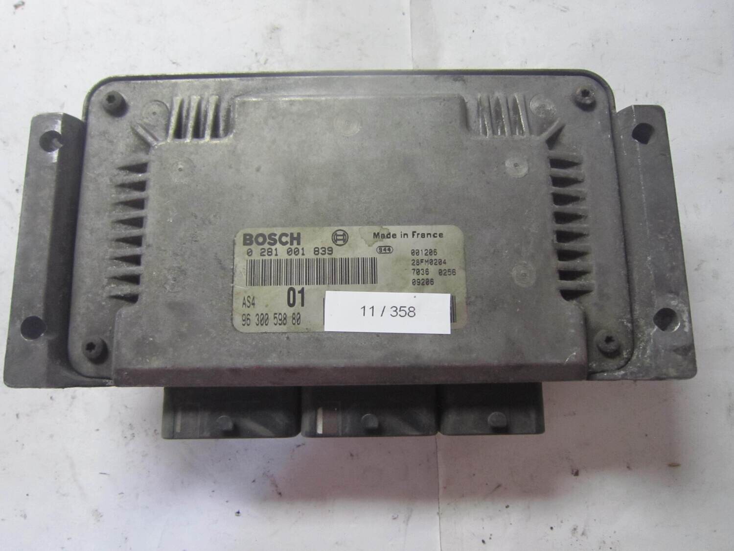 11-358 Centralina Motore Bosch 0 281 001 839 0281001839 96 300 598 80 9630059880 28FM0204 AS4 CITROEN / PEUGEOT Diesel 106 SAXO 1.5