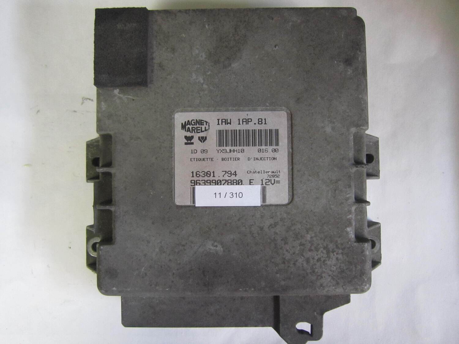 11-310 Centralina Motore Magneti Marelli IAW 1AP.81 IAW1AP81 9639907880 16301.794 CITROEN / PEUGEOT Benzina  206 1.1