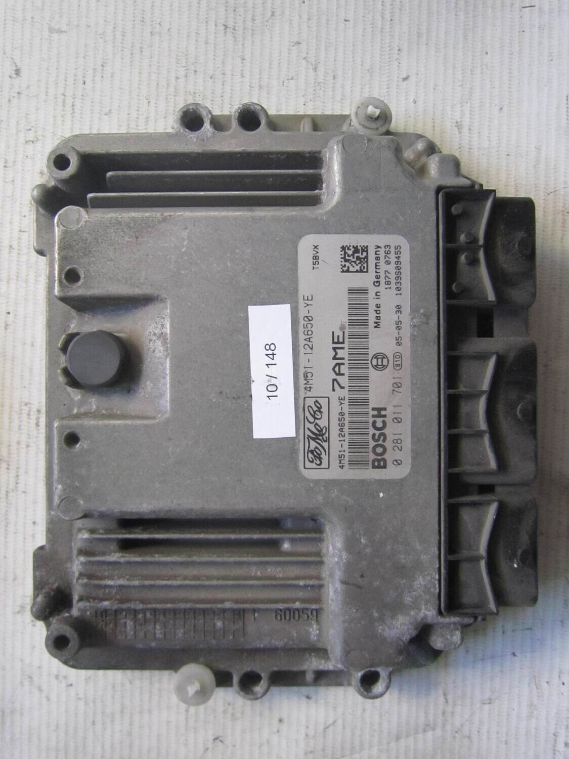 10-148 Centralina Motore Bosch 0 281 011 701 0281011701 4M51-12A650-YE 4M5112A650YE 1039S09455 7AME FORD Diesel FOCUS 1.6