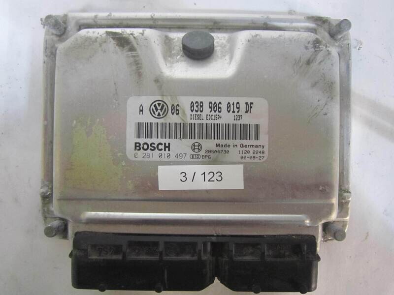 3-123 Centralina Motore Bosch 0 281 010 497 0281010497 038 906 019 DF 038906019DF 28SA4730 EDC15P VOLKSWAGEN Diesel GOLF 1.9