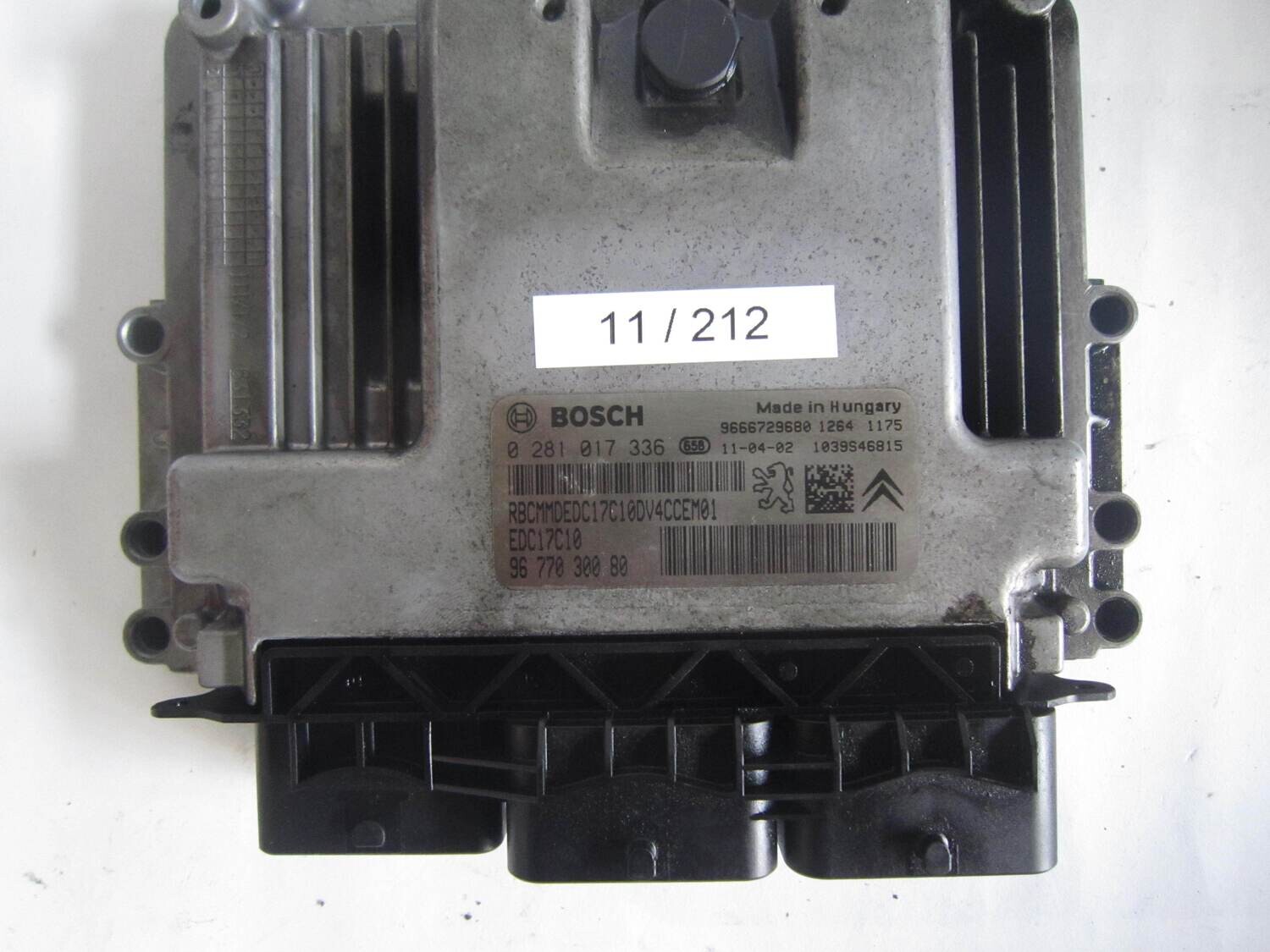 11-212 centralina motore bosch 0281017336 0 281 017 336 96 770 300 80 9677030080 1039s46815  edc17c10    citroen / peugeot diesel varie   1.4 hdi